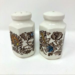 Vintage ironstone salt and pepper shakers